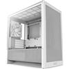 NZXT H3 Flow (2025) All White Midi Tower mATX Gaming Gehäuse weiß mit Glasfenster