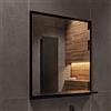 hajduk furniture Specchio da Bagno con Mensola Nero 70x60 cm da Parete
