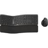 RAPOO Set combinato ergonomico multimodale Rapoo "8810ME", grigio, set mouse/tastiera QWERTZ (00228285)