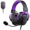 Havit H2002C+U - gaming headphones (black and purple)