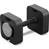 Zipro Manubrio regolabile Square - Set di manubri modulari in acciaio Design squadrato (anti-rotolamento) Sistema di pesi rapido per home gym Salvaspazio