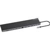Conceptronic DONN32B replicatore di porte e docking station per laptop Cablato USB 3.2 Gen 1 (3.1 Gen 1) Type-C Grigio, Argento