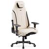 Diablo Chairs Diablo X.Eye Prime sedia da gioco con funzione di raffreddamento Sedia da ufficio Sedia da scrivania, carico massimo 140 kg, dimensioni normali, colore Beige