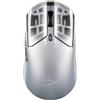 HyperX Mouse da gioco wireless Pulsefire Haste 2 S Silver di HyperX, per destri e mancini, RF Wireless + Bluetooth + USB Type-C, 3200 DPI, Argento