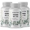 XTRA FUEL Compresse di vitamina D3 + K2 - 20.000 U.I. + 200mcg - 100% puro e ad alto dosaggio - 3x dosi (720x compresse D3+K2)