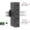DELOCK Industrie Hub 4 x USB 2.0 Typ-A mit 15 kV ESD Schutz