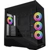 Lian Li Vector V100, Midi Tower, PC, Nero, Trasparente, ATX, EATX, Micro ATX, Mini-ITX, Plastica, Acciaio, Vetro Temperato, Riproduzione