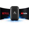 AutoSky Wireless CarPlay & Android Auto Box Lite - AI Box con Netflix, YouTube, cablaggi, per iPhone e Android, Plug & Play