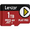 Lexar LMSXPS0001T-BNNG, 1 TB, MicroSD, Classe 3, 900 MB/s, 600 MB/s, Classe 3 (U3)