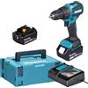 Makita DHP490RTJ - Trapano a percussione a batteria - blu/nero