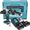 Makita DHP 492 RTJ Avvitatore a percussione a batteria 18 V 141 Nm Brushless + 2x batteria 5,0 Ah + caricabatteria + Makpac