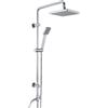 Dylin GmbH JOHO Colonna Doccia senza Miscelatore Set Doccia Completo Sistema Doccia a Pioggia Colonna Doccia Regolabili Doccetta in ABS 20 x 20 quadrato