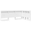 vidaXL Testiera con ripiano bianco 90 cm in materiale ligneo