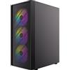ANTEC AX26 RGB Elite PC Case Midi Tower Gaming ATX, nero