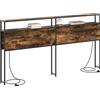 vidaXL Testiera letto con spazio contenitore, realizzata in legno impiallacciato noce
