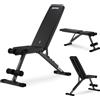 ZIPRO Stride Panca pesi pieghevole - Panca da allenamento regolabile 300 kg Panca piana Panca inclinata Panca negativa Stazione multifunzione Attrezzo fitness per la casa