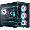 AEROCOOL ADVANCED TECHNOLOGIES P500C EVO-G-BK-v1 vetro temperato nero x 2