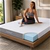 ARENSBERGER LINA, materasso in schiuma di gel 120x200 cm - 11 cm di schiuma di gel NANOCELL® - Livello di compattezza H3 - Traspirante - Rivestimento sfoderabile 240g/m²