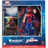 Hasbro Marvel Legends Spider-Man Danneggiato in Battaglia + Carta in Foglia Magica 15 cm
