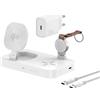 4smarts 540994, Interno, Corrente continua, USB, 5 V, Ricarica wireless, Bianco