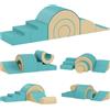 AIYAPLAY - Blocchi da costruzione in schiuma per bambini, 5 pezzi - Blocchi giganti da arrampicata, verde