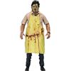 NECA Texas Chainsaw Massacre Actionfigur vestito Faccia di cuoio 50° Anniversario 20cm