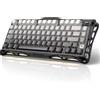 GravaStar Tastiera meccanica da gioco senza fili GravaStar Mercury K1 75%, lega di alluminio, presa hot-swap per tastiera compatta con guarnizione, interruttore lineare, RGB - nero sfumato