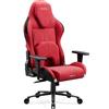 Diablo Chairs Diablo X.One Prime sedia da gioco sedia da ufficio sedia da scrivania con funzione di raffreddamento, dimensioni normali, colore Bloody Mary