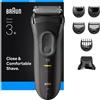 Braun Series 3 3000BT Nero/Grigio rasoio