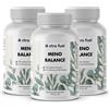 XTRA FUEL Capsule per la menopausa - Meno Balance - Formula naturale con igname, trifoglio rosso, valeriana e ferro - 3 dosi (540x capsule per la menopausa)