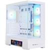 Zalman P40 DS WHITE, Midi Tower, PC, Bianco, ATX, Micro ATX, Mini-ITX, Plastica, Acciaio, Vetro temperato, Altro