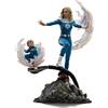 Iron Studios Fantastici Quattro - Donna invisibile e Franklin - Scala artistica 1/10