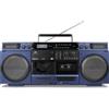 MEDION® Registratore a cassette MEDION P66538 (ghetto blaster retrò con lettore CD, anni '80, grande, USB, SD, CD, cassetta MC, antenna telescopica radio DAB+, Bluetooth, piastra per cassette, funzione di registrazione, funzionamento a batteria)