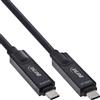 InLine® Cavo AOC USB 3.2 Gen.2, USB-C maschio/maschio, 8K60Hz, 60W, nero, 7,5 m