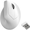 Keychron M5, destrorso, design verticale, ottico, RF Wireless + Bluetooth + USB Type-C, 30000 DPI, bianco