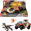 Mattel Jurassic World Super All Terrain Car con autista e dinosauro JGB59