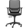 Trendoffice by Dauphin, sedia da ufficio to-sync work mesh one, 9241 SY0 A236, rivestimento in tessuto nero, struttura nera