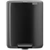 Brabantia Treteimer Bo 12 Liter Matt Black
