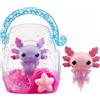 Goliath Animagic - GOLIATH - Confezione doppia con axolotl - Acquario a bolla - Rosa/Lilla - Dai 4 anni in su