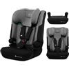 Kinderkraft I-COMFY seggiolino auto 3 in 1 i-Size 76-150 cm, da 15 mesi a 12 anni, R129, EASY GROW, H-GUARD, SPS, 10 posizioni reclinabili, grigio