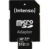 Intenso microSDXC 512GB C10 UHS-I Professional + Adapter