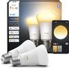 PHILIPS Hue Lampadina LED intelligente Philips Hue, White ambiance, E27, 1100 lm, confezione da 2