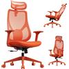 SENSE7 Moyo Sedia da ufficio ergonomica Sedia da scrivania Arancione Braccioli 3D Schienale in rete Supporto lombare Sedia direzionale Sedia per PC Ufficio domestico 150 kg