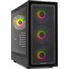 NOX Hummer Aero, Midi Tower, PC, nero, ATX, ITX, micro ATX, acciaio inox, vetro temperato, ventola tascabile