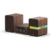 Pure Classic Stereo Mini Microsistema audio per la casa 40 W Marrone, Noce