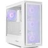NOX Hummer NXHUMMERAEROWH, Midi Tower, PC, Bianco, ATX, ITX, Micro ATX, Acciaio inossidabile, Vetro temperato, Ventole interne