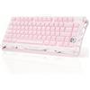 GravaStar Tastiera meccanica senza fili GravaStar Mercury K1, Gaming ANSI US, 2,4 GHz e Bluetooth, rosa sakura