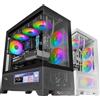 Mars Gaming MC-LCDX ATX Case Schermo IPS 9,16" Vetro temperato Mesh