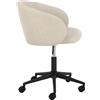 ebuy24 Sedia da ufficio Eleanor beige.