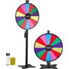 VEVOR ruota della fortuna (61 cm) ruota della fortuna a 14 slot con supporto, regolabile in altezza, giochi di lotteria a premi roulette con spugna lavagna e 2 pennarelli, 6 colori, ideale per feste pub fiere